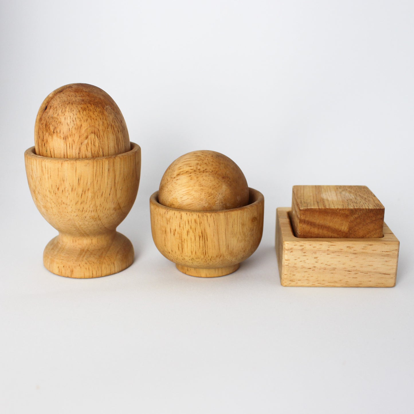 Montessori Egg, Ball & Cube Set